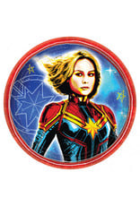 Captain Marvel Round 7" Plates (8)