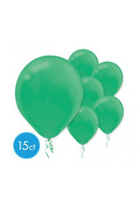 Festive Green 12" Latex Balloons (15)