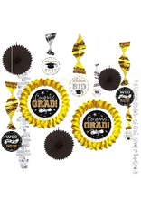 Graduation Decorating Kit Black, Gold, & Silver (13)