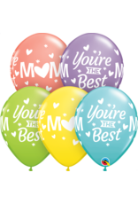 11" Mom you're the Best Balloon (Without Helium)