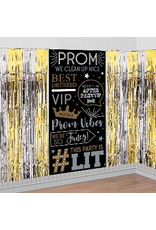 Prom Scene Setter Black, Gold & Silver