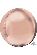 Jumbo Rose Gold Orbz 21" Mylar Balloon