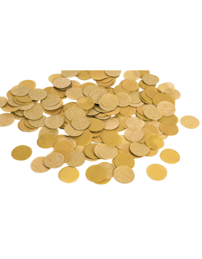 Gold Paper Confetti Dots .8 OZ