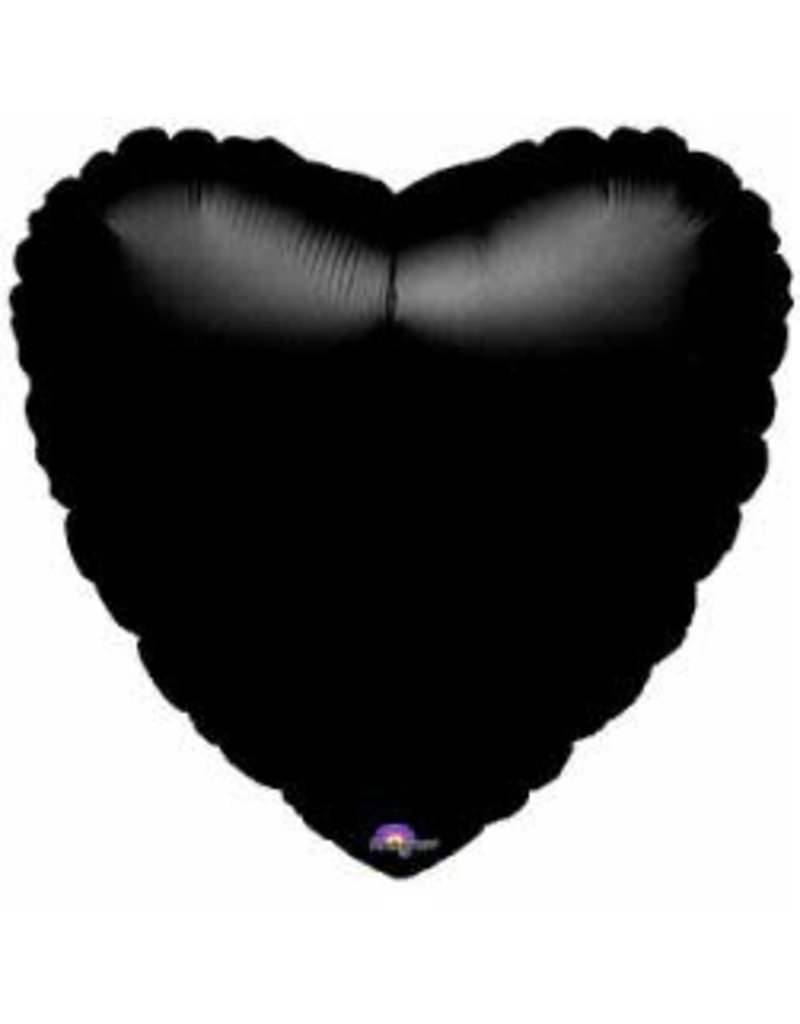 Black Heart 18'' Mylar Balloon