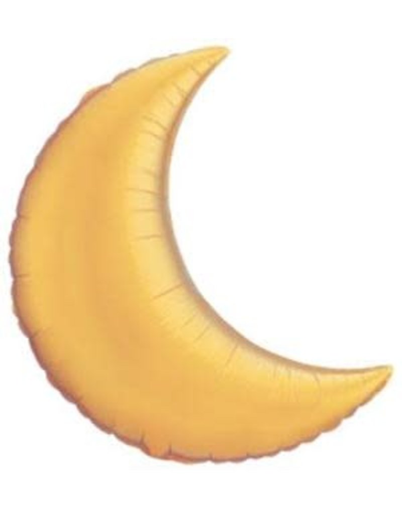 Gold Crescent Moon 35" Mlyar Balloon