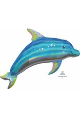 Iridescent Dolphin 29" Mylar Balloon