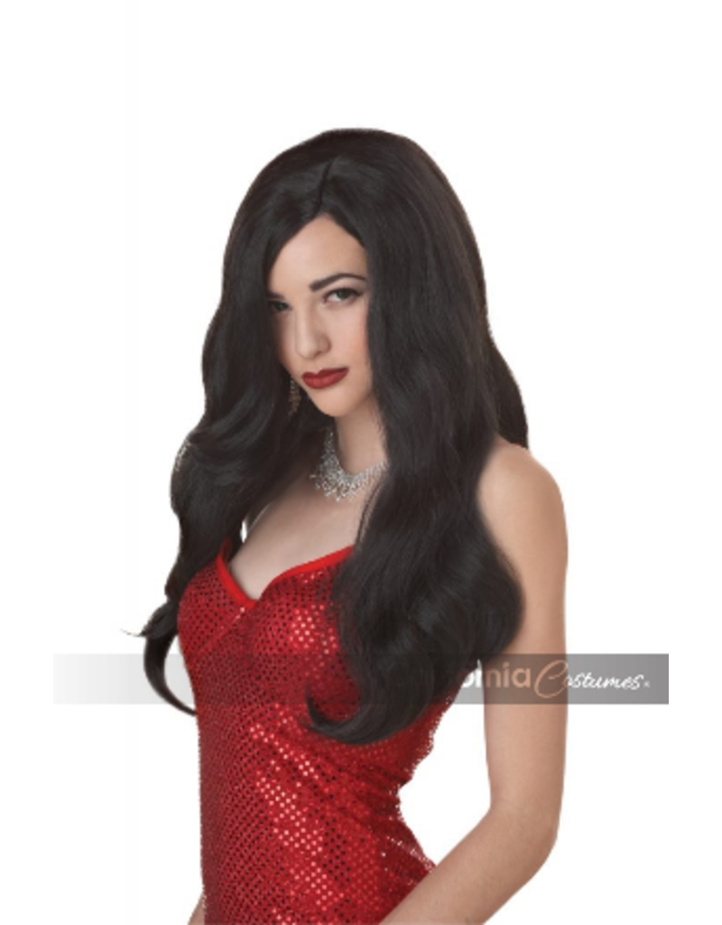 Silver Screen Sinsation Black Wig