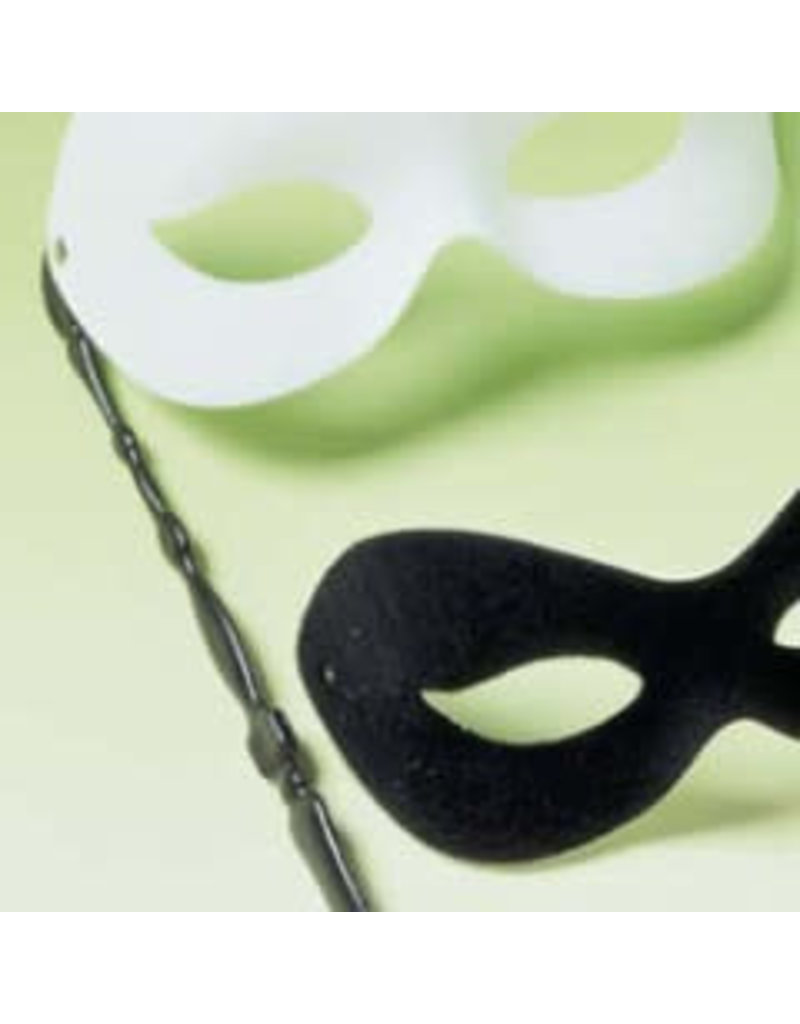 Manhattan White Eye mask on a Stick