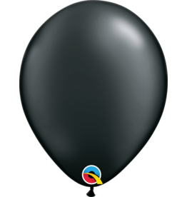 11" Pearl Onyx Black Latex Balloon (Without Helium)