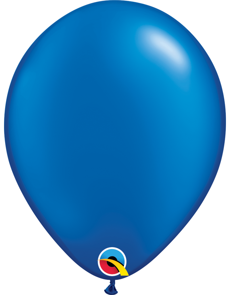 11" Pearl Sapphire Blue Latex Balloon (Without Helium)