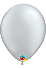 11" Silver Metallic Latex Balloon (Without Helium)