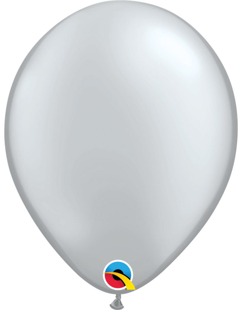 11" Silver Metallic Latex Balloon (Without Helium)