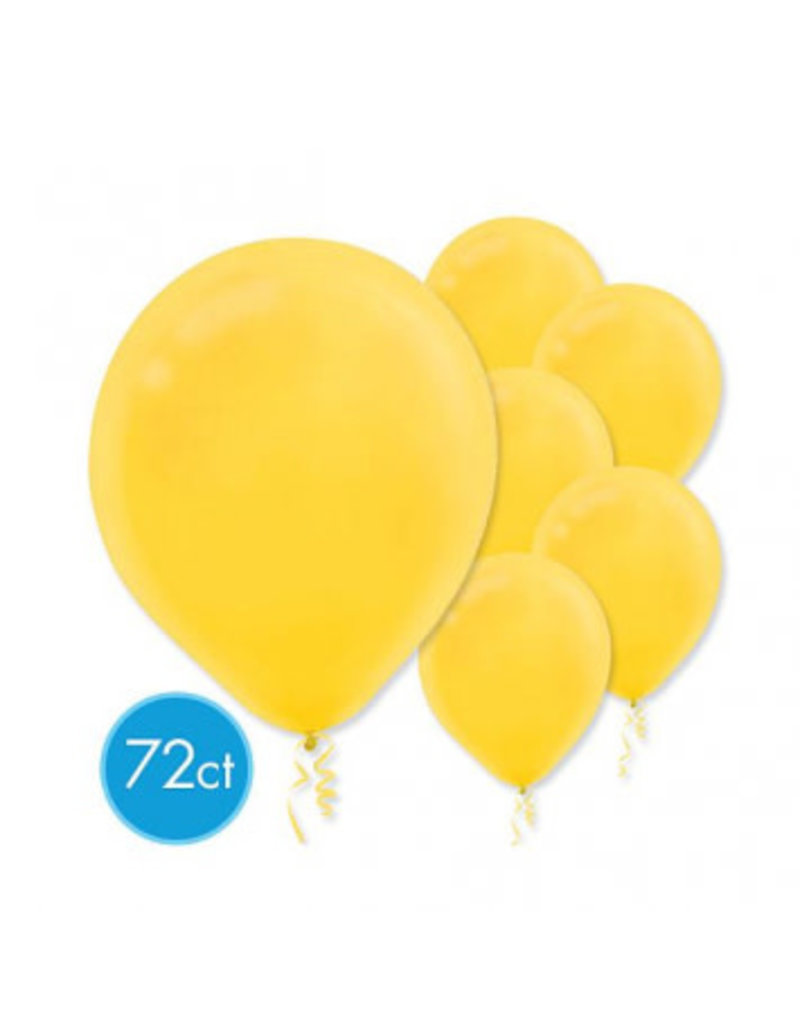 Yellow Sunshine 12" Latex Balloons (72)