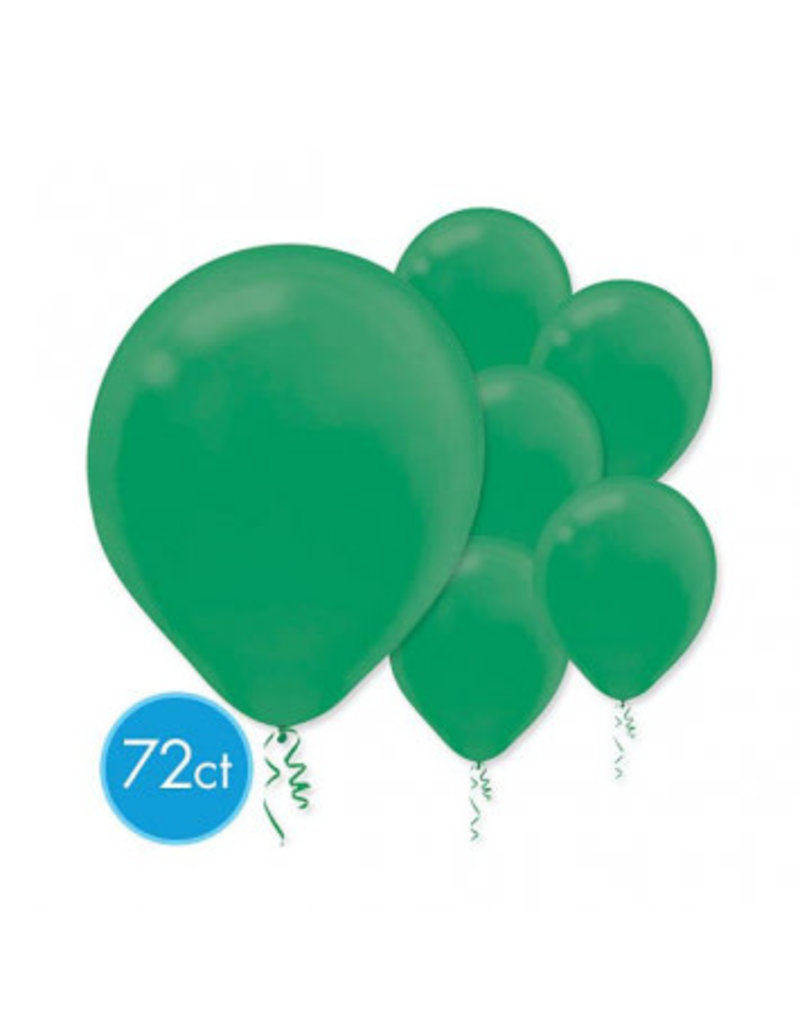 Festive Green 12" Latex Balloons (72)