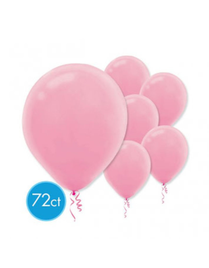 New Pink 12" Latex Balloons (72)