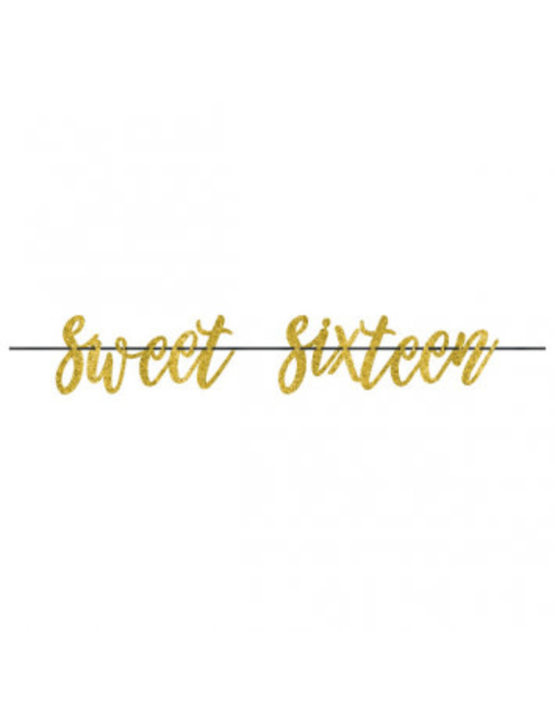 Blush Sixteen Letter Banner