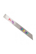 Here's To Your Birthday Add-Any-Age Foil Sash