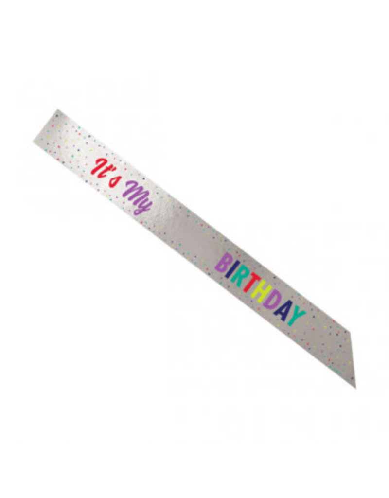 Here's To Your Birthday Add-Any-Age Foil Sash