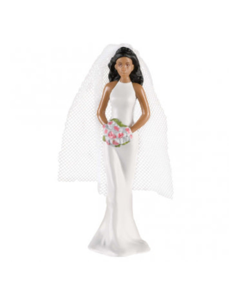 Cake Topper African American Bride