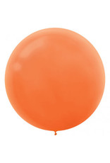 24" Orange Balloon (With Helium)