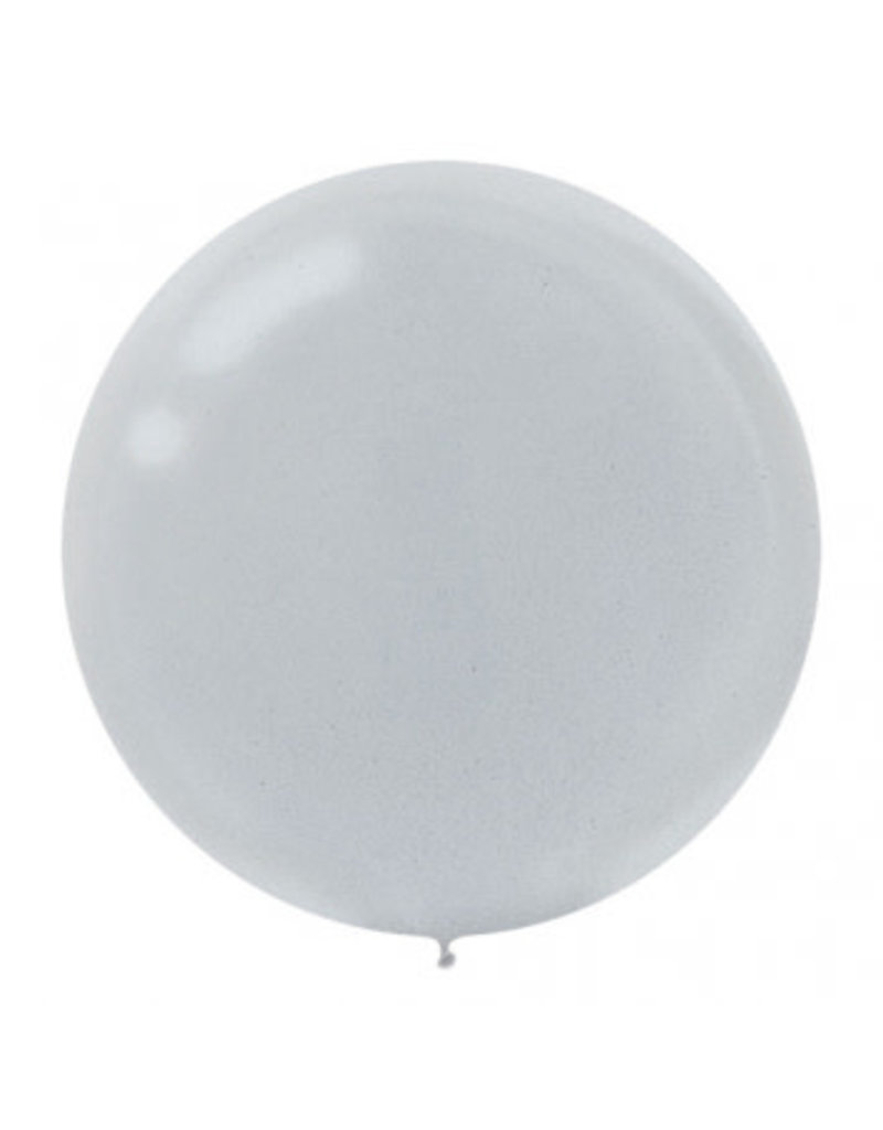 24" Silver Balloon (With Helium)