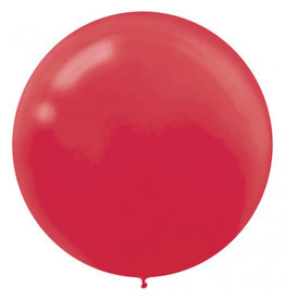 24" Apple Red Balloon (With Helium)