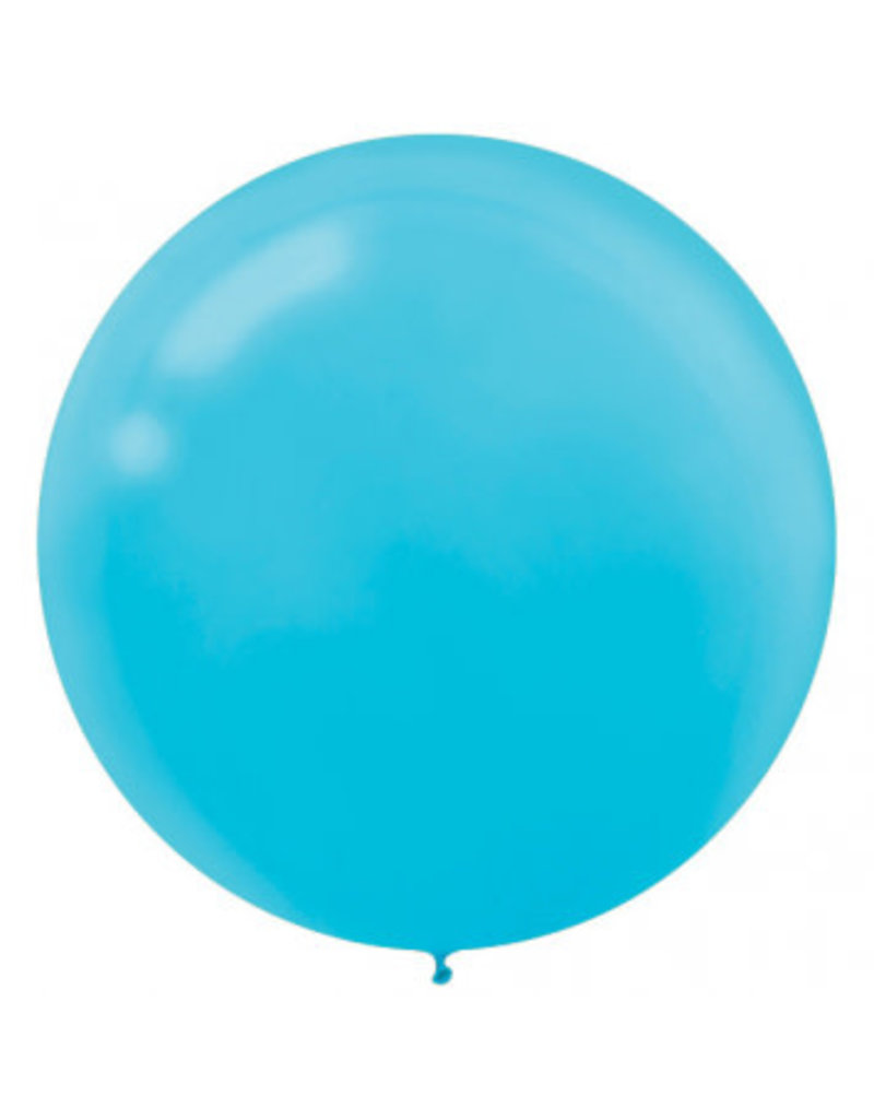 24" Caribbean Blue Balloon (With Helium)