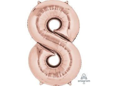 Rose Gold Numbers (With Helium)