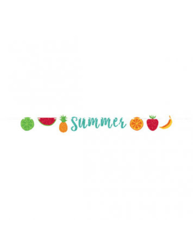"Summer" Fruit Ribbon Letter Banner