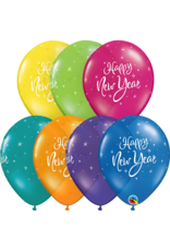 11" New Year Sparkle Jewel Tone Balloon (Without Helium)