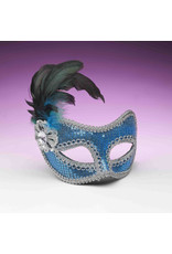 Sequin Fashion Mask-Turquoise