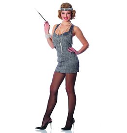 Women's Lindy & Lace Too Silver Large Costume