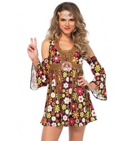 Women's Starflower Hippie Large Costume