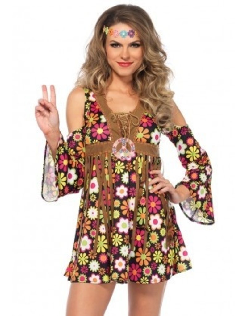 Women's Starflower Hippie Large Costume