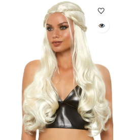 32" Blonde Braided Long Wavy Dragon Queen Wig