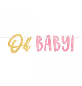 Oh Baby Girl - Letter Banner