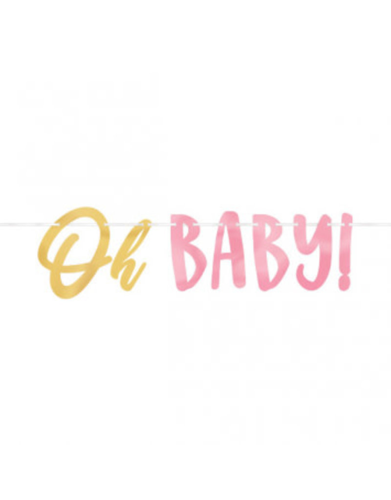 Oh Baby Girl - Letter Banner
