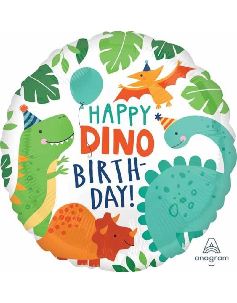 Dinomite Party Birthday 18" Mylar Balloon