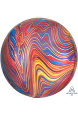 Colourful Marblez 16" Orbz Mylar Balloon