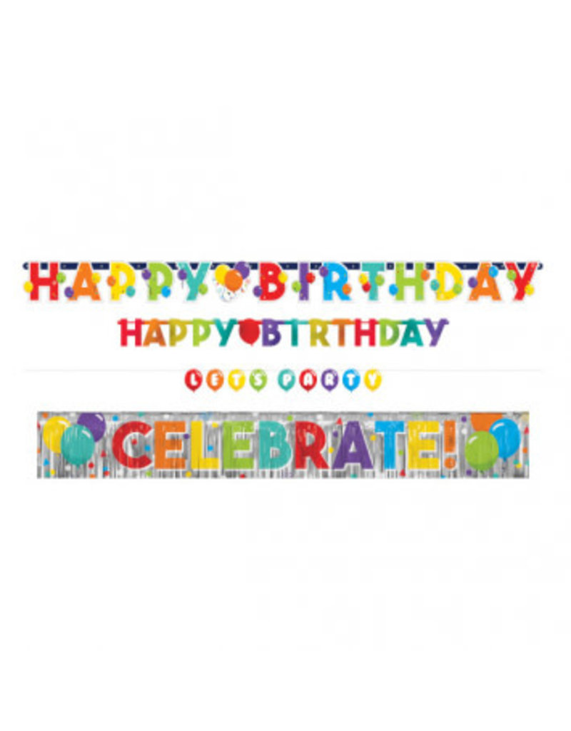 Birthday Celebration 4-in-1 Value Pack Banners