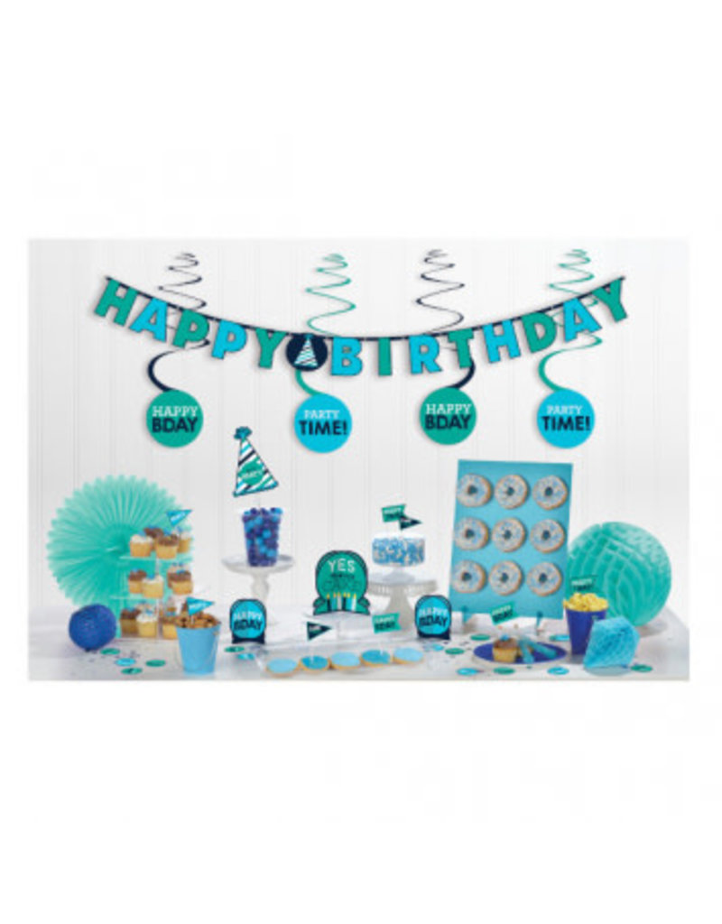 Birthday Blue Mini Decorating Kit