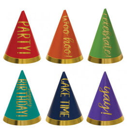Rainbow Mini Cone Hats (12)