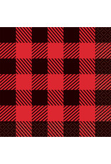 Plaid Lumberjack Beverage Napkins (16)