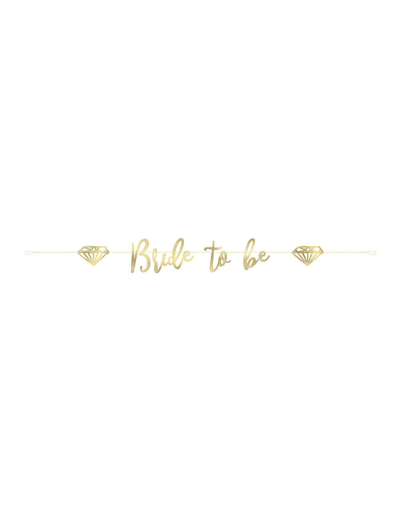 Gold Bride To Be Banner