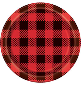 Plaid Lumberjack 7" Plates
