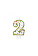 #2 Polka Dots Flat Molded Candle