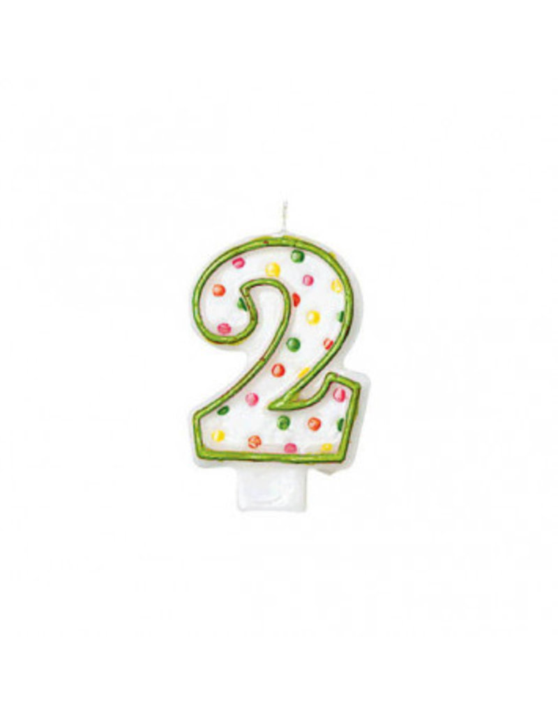 #2 Polka Dots Flat Molded Candle