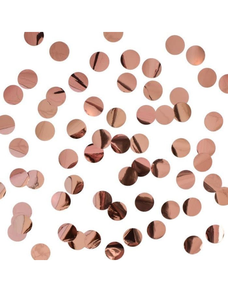 Metallic Rose Gold Confetti Dots