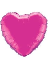 Magenta Heart 18" Mylar Balloon