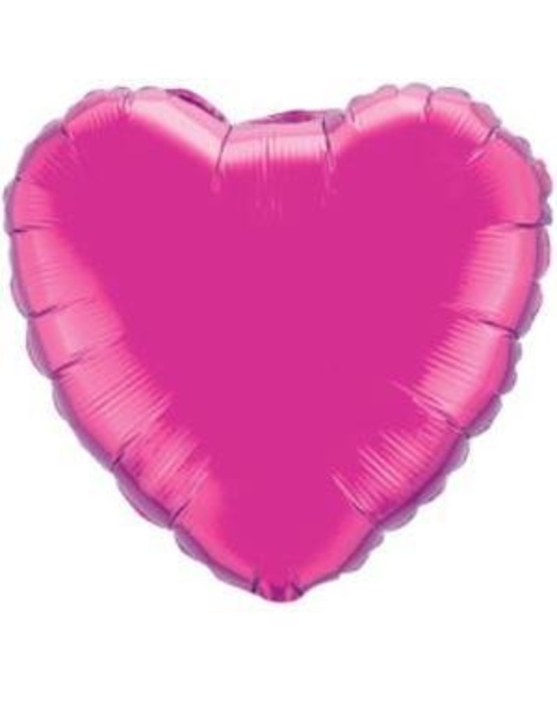 Magenta Heart 18" Mylar Balloon